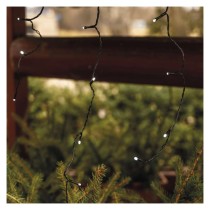 Standard LED spojovacia vianoč. reťaz – cencúle, 2,5 m, vonkajšia, studená biela