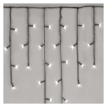 Standard LED spojovacia vianoč. reťaz – cencúle, 2,5 m, vonkajšia, studená biela