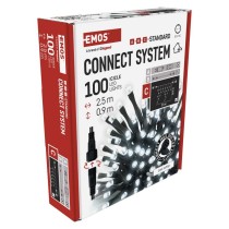 Oświetlenie łączone Standard - sople 100 LED 2,5 m zimna biel, IP44