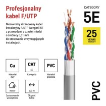 Kabel Ftp Cat5e, 100m