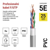 Kabel CAT5E FTP 100M