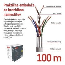Kabel CAT5E FTP 100M