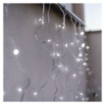 Standard LED spoj. reťaz blikajúca – cencúle, 2,5 m, vonkajšia, studená biela