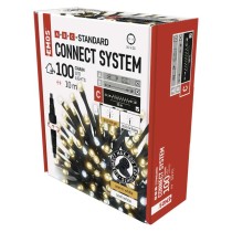 Standard LED spojovacia vianočná reťaz blikajúca, 10 m, vonkajšia, teplá/studená biela