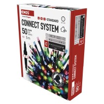 Standard LED spojovacia vianočná reťaz, 5 m, vonkajšia aj vnútorná, multicolor