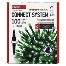 Standard LED spojovací vánoční řetěz, 10 m, venkovní i vnitřní, zelená