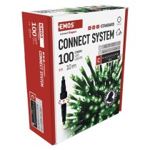 Standard LED spojovací vánoční řetěz, 10 m, venkovní i vnitřní, zelená