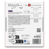 Standard LED sorolható karácsonyi füzér, 10 m, kültéri és beltéri, lila