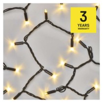 Profi LED Verbindungskette schwarz, 5 m, Außen/Innen, warm-weiß