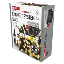 Profi LED sorolható füzér, villogó – jégcsapok, 3 m, kültéri, meleg fehér