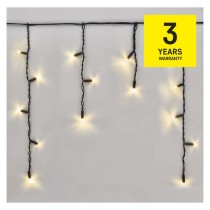 Profi LED sorolható füzér, villogó – jégcsapok, 3 m, kültéri, meleg fehér