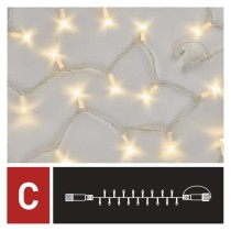 Profi LED Verbindungskette weiß, 10 m, Außen/Innen, warm-weiß