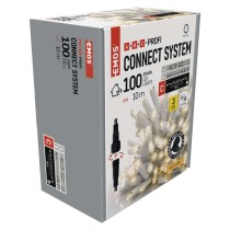 Profi LED Verbindungskette weiß, 10 m, Außen/Innen, warm-weiß