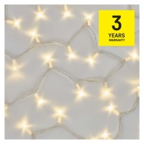 Profi LED Verbindungskette weiß, 10 m, Außen/Innen, warm-weiß