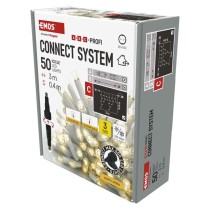 Profi LED spojovacia reťaz blikajúca biela – cencúle, 3 m, vonkajšia, teplá biela