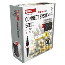 Profi LED spojovacia reťaz blikajúca biela – cencúle, 3 m, vonkajšia, teplá biela