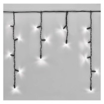 Profi LED spojovací řetěz černý – rampouchy, 3 m, venkovní, studená bílá