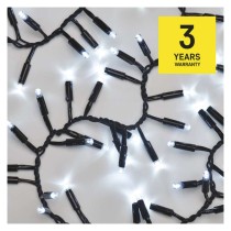 Profi LED sorolható füzér, fekete – süni, 3 m, kültéri és beltéri, hideg fehér
