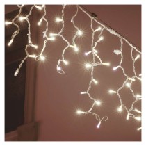 Profi LED spojovacia reťaz preblikujúca biela – cencúle, 3 m, vonk., studená biela