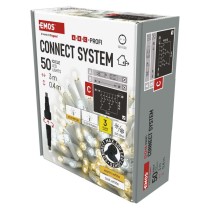 Profi LED spojovacia reťaz blikajúca biela – cencúle, 3 m, vonkajšia, teplá/studená biela