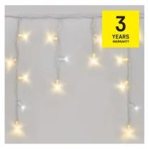 Oświetlenie łączone Profi- sople 50LED 3m ciepła+zim biel, biały błysz przewód IP44