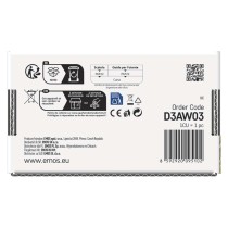 LED Ziemassvētku nano virtene, zaļa, 4 m, liet. ārā un iekštelpās, silti balta, ar taim.