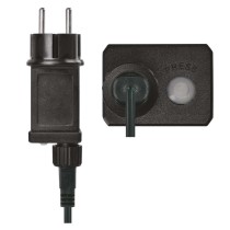 LED karácsonyi drop fényfüzér, 16 m, kültéri és beltéri, meleg fehér, időzítő