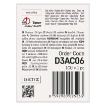 Dekoracje - 10 LED nano łezki 0,9m 2x AA zimna biel, srebrny przewód, IP20 timer