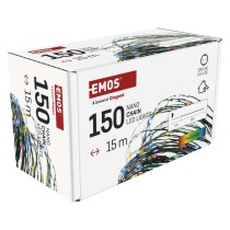 LED vánoční nano řetěz zelený, 15 m, venkovní i vnitřní, multicolor, časovač