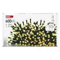 LED vianočné cencúle, 10 m, vonkajšie aj vnútorné, teplá biela, programy