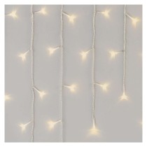 Oświetlenie świątecz. sople 300LED 5m ciepła biel, przeź. przew.,8 programów, timer, pilot