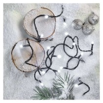 LED Ziemassvētku virtene, 12 m, lietošanai ārā un iekštelpās, auksti balta, 8 režīmi