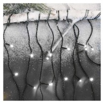 LED karácsonyi jégcsapok, 3,6 m, kültéri és beltéri, hideg fehér, programokkal