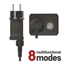 LED karácsonyi jégcsapok, 3,6 m, kültéri és beltéri, hideg fehér, programokkal