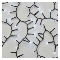 Lampki choinkowe LED Classic Cluster, jeżyk, 600LED 12m, zimna biel, czarny, IP44, timer