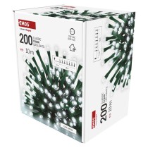 Lampki choinkowe Classic 200 LED 10m zimna biel, zielony przewód, IP20