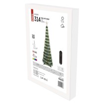Dekoracje - rozkładana choinka LED z gwiazdą 180 cm, RGB, 16 programów, pilot, IP20, timer