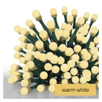 Lampki choinkowe 80 LED cherry 8m , ciepła biel, zielony przewód, IP44, timer