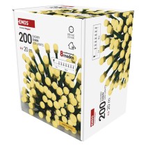 Lampki choinkowe 200 LED cherry 20m , ciepła biel, zielony przewód, IP44,8 programów, time