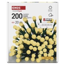 LED Weihnachtslichterkette Cherry–Kugeln, 20 m, Außen und Innen, warmweiß, Programme,Timer