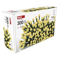 LED vánoční cherry řetěz – kuličky, 30 m, venkovní i vnitřní, teplá bílá, programy,časovač