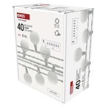 LED svet. cherry reťaz – guličky 2,5cm, 4 m, vonkajšia aj vnútorná, studená biela, časovač