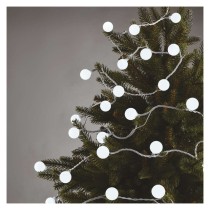 LED svet. cherry reťaz – guličky 2,5cm, 4 m, vonkajšia aj vnútorná, studená biela, časovač