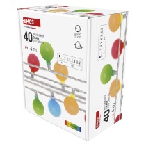 LED svetelná cherry reťaz – guličky 2,5cm, 4m, vonkajšia aj vnútorná, multicolor, časovač