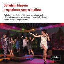 GoSmart venkovní LED reflektor, startovací sada, 3 díly, 14 W, RGBIC stmívatelné, WiFi