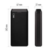 Powerbank EMOS ALPHA2 20, 20 000 mAh, 10 W, czarny