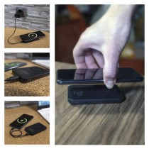 EMOS Powerbank WI 521, 5 000 mAh, 20 W+Wireless, fekete