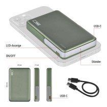 Powerbank EMOS WI 1031, 10 000 mAh, 20 W+Wireless, army-green