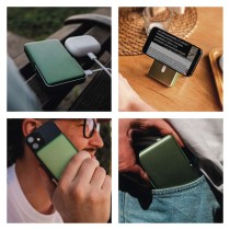 Power bank EMOS WI 1031, 10 000 mAh, 20 W+Wireless, army-green