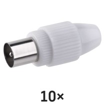 Konektor IEC vidlice skrutkovací rovný, 10ks